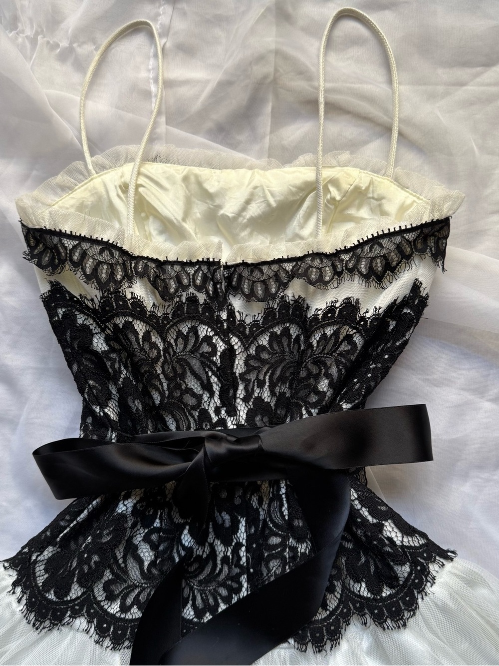 Jessica McClintock Black & White dress (Vintage) - Picture 2 of 8